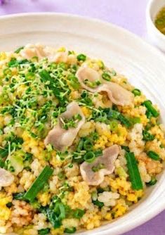 糖質オフ　玄米の激ウマ炒飯　中華スープ　糖尿病-レシピのメイン写真