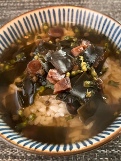 出汁の出がらしの佃煮とお茶漬け-レシピのメイン写真