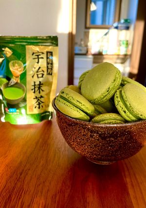 抹茶好きにはピッタリな抹茶マカロン！-レシピのメイン写真