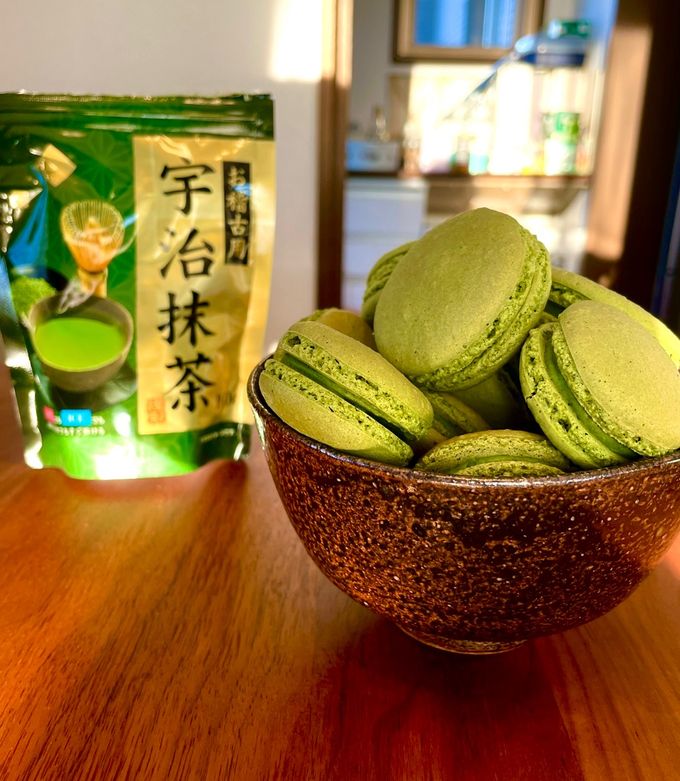 抹茶マカロン 🍀 茶和々 抹茶マカロン #抹茶 #matcha #greentea #thévert #茶