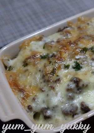 シェパーズパイ風~ひき肉チーズポテトパイ-レシピのメイン写真