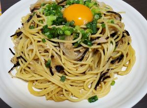 【ワンパンパスタ】ツナ昆布和風パスタ-レシピのメイン写真