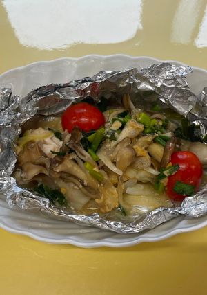 【健康教室】鶏ささみのホイル焼き-レシピのメイン写真