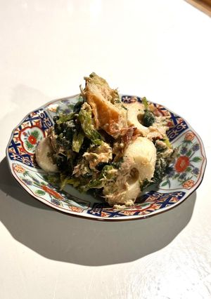 ほうれん草とちくわとツナの胡麻和え🥬-レシピのメイン写真