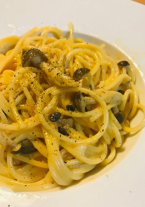 きのこの豆乳＆ヨーグルトカルボナーラ-レシピのメイン写真