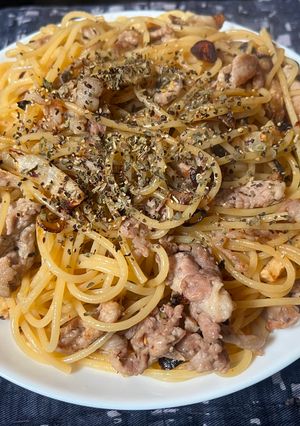 スパゲティ・豚バラ大根のペペロンチーノ-レシピのメイン写真