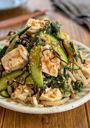 もやしと豆腐♡塩昆布おかかサラダ-レシピのメイン写真