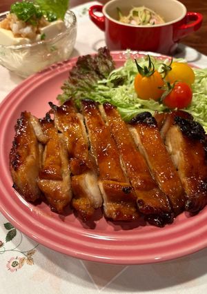 てりてり艶々オーブンでチキンステーキ-レシピのメイン写真