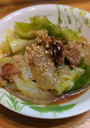 キャベツと鶏のうま塩煮-レシピのメイン写真