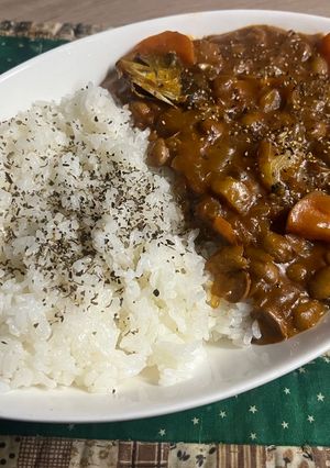 節分の豆と鰯のハヤシライス-レシピのメイン写真