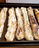 手作り餃子の皮で。ジャンボ餃子簡単包み方