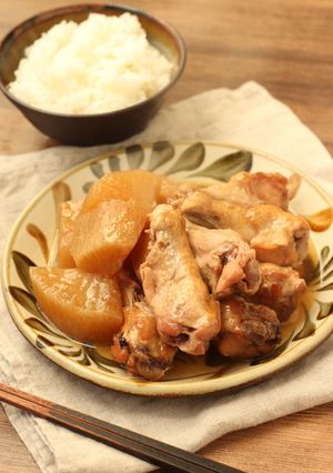 出汁不要【手羽元と大根のコク旨煮】-レシピのメイン写真