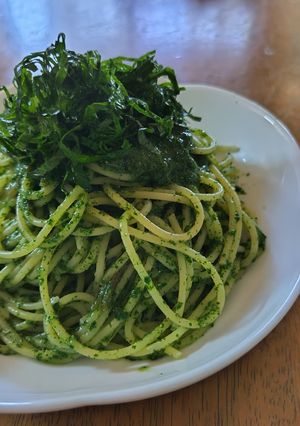 【大葉大量消費】大葉ペーストの和風パスタ-レシピのメイン写真