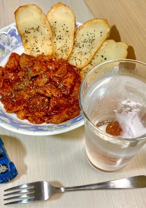 お酒のあて…もつ煮込ドミグラス風・ポテト-レシピのメイン写真