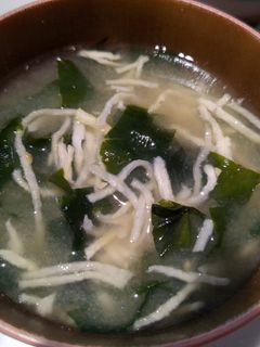 即席で簡単!切り干し大根とわかめの味噌-レシピのメイン写真