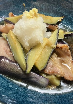 豚肉とナスの揚げ浸し-レシピのメイン写真