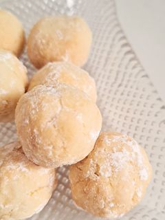 ビニール袋で!スノーボール風クッキー-レシピのメイン写真