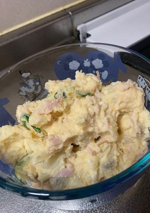 ポテトサラダ！ハムきゅうりたまご玉ねぎ-レシピのメイン写真