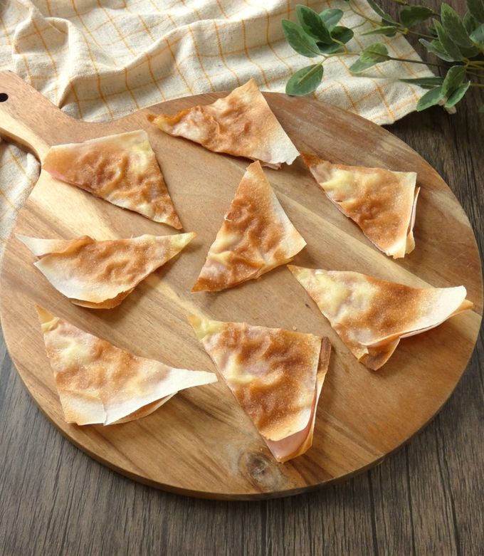 余った春巻きの皮でハムチーズ焼き-レシピのメイン写真