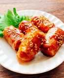 ご飯がすすむ！厚揚げの甘辛肉巻き