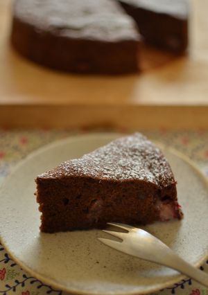 チョコ不要！ココアとベリーのケーキ-レシピのメイン写真