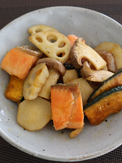 鮭と秋野菜の照り焼き-レシピのメイン写真