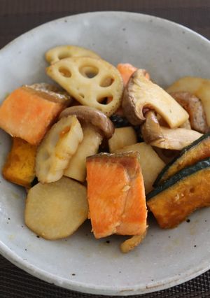 鮭と秋野菜の照り焼き-レシピのメイン写真