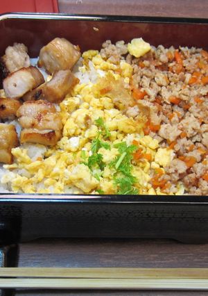 【減塩】鶏そぼろ重-レシピのメイン写真