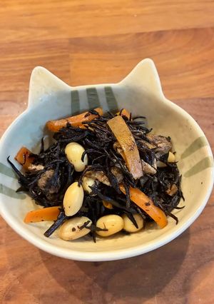 麺つゆで♡美味しいひじき煮-レシピのメイン写真