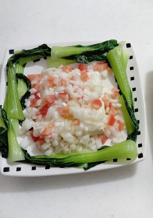 玉ねぎとトマトの中華風豆腐サラダ-レシピのメイン写真