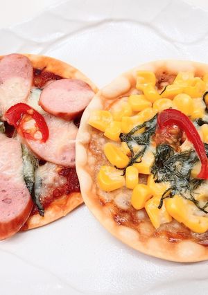 超簡単！♬ホットプレートで餃子の皮ピザ♬-レシピのメイン写真