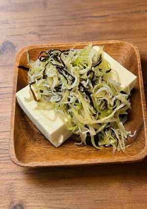 酒のつまみの冷や奴 その1-レシピのメイン写真