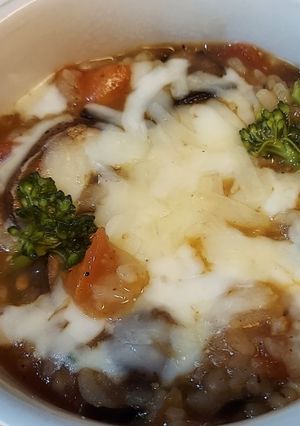 トマトと塩昆布の和風リゾット-レシピのメイン写真