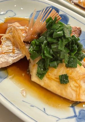 フライパンで作る~季節の魚の葱生姜蒸し~-レシピのメイン写真