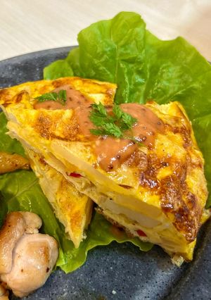 レンジ併用！スパニッシュオムレツ-レシピのメイン写真