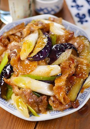 甘酸っぱ～い🤩💕豚バラなすと白ねぎの酢みそ炒め🍚-レシピのメイン写真