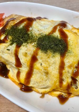 冷凍野菜deオムそば-レシピのメイン写真