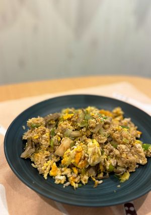 鶏ひき肉とオートミールのヘルシー炒飯-レシピのメイン写真