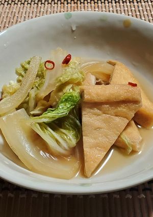 油揚げと白菜の煮浸し-レシピのメイン写真