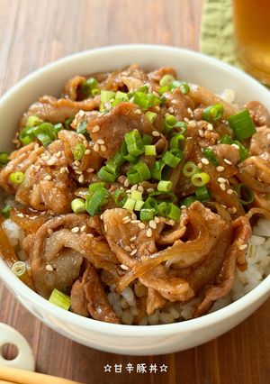 ☆甘辛豚丼☆-レシピのメイン写真