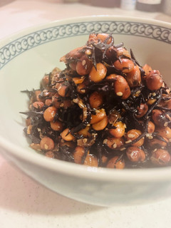 ホクホク乾燥大豆とひじきの炒り煮-レシピのメイン写真