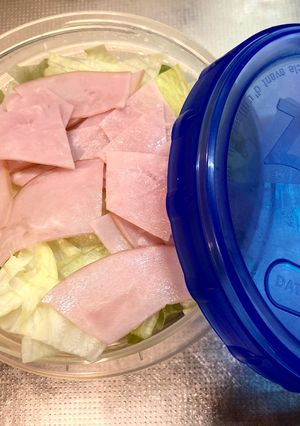 【糖尿病弁当】レタス＆ハム　44kcal-レシピのメイン写真