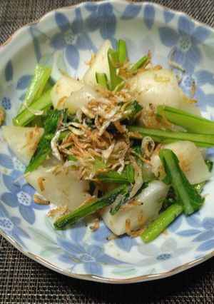 サバ缶水煮汁でかぶの小えび煮-レシピのメイン写真