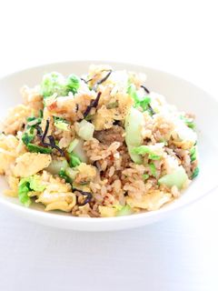 シャキっと【塩塗し白菜と卵の焼飯(炒飯)-レシピのメイン写真