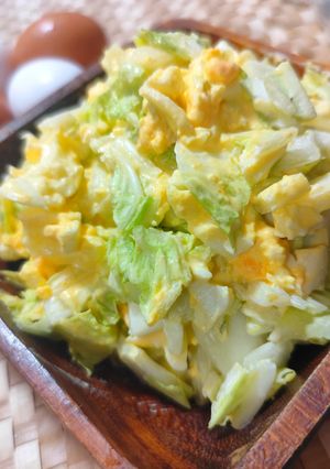 簡単美味♪白菜のゆで卵マヨサラダ-レシピのメイン写真