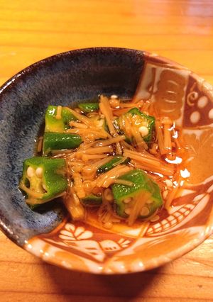 おくらとなめ茸の和え物-レシピのメイン写真