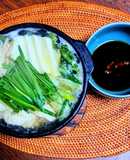 レタスと鶏のニンニク旨塩鍋