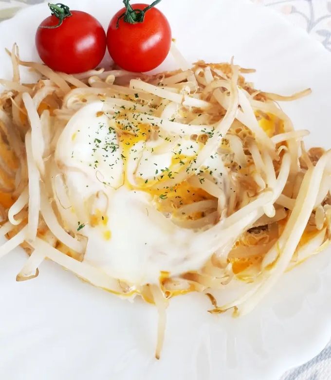 簡単☆節約☆たまごともやしの蒸し炒め by レイのお料理 簡単☆節約☆たまごともやしの蒸し炒め by レイのお料理