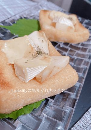 カマンベールチーズとりんごの油揚げカナッペ-レシピのメイン写真