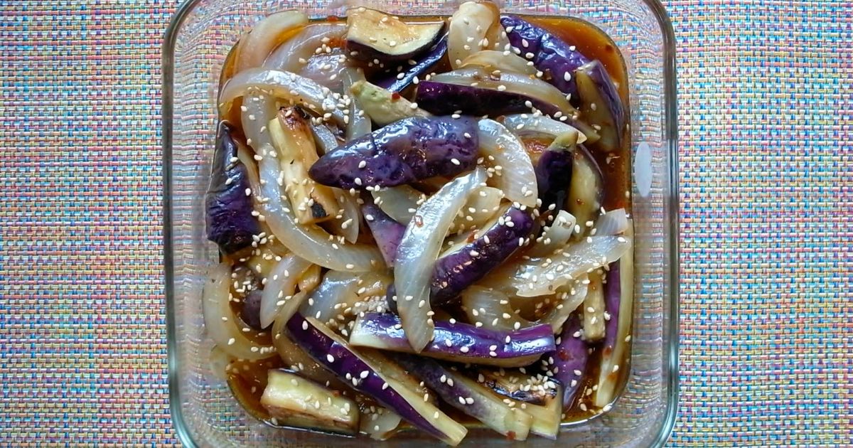 焼ナスじゅわ～！なすとレタスの中華サラダ by moj